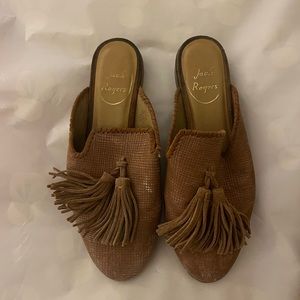 Jack Rogers Delaney tassel Mules Size 5